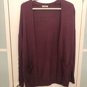 Garage burgundy cardigan